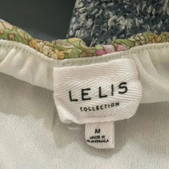 Le Lis Floral Crop Top size Medium - Picture 4 of 6
